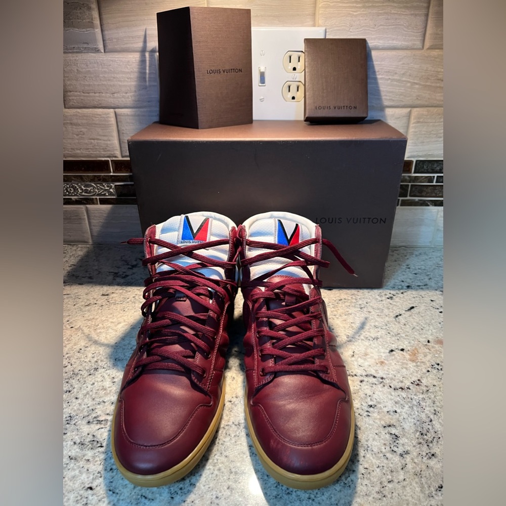 Louis Vuttion High Top SpitFire Sneakers
